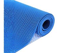 HynJGih Alfombra for áreas húmedas de 5 mm de Espesor, Alfombra de Drenaje Antideslizante de PVC for baño, Piscina, Cocina, Garaje(BLU,120cmx500cm)