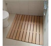 HynJGih Alfombrilla de baño de Madera for Ducha, Almohadilla for pies, Alfombrilla de baño de Madera Multiusos, Tablero de Drenaje, tamaño Personalizado(70x100cm)