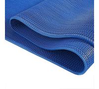 HynJGih Alfombrilla de Drenaje Antideslizante de PVC for Uso Comercial, Alfombrilla for Puerta de área húmeda for baño, Piscina, Ducha(BLU,90cmx300cm)