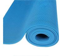 HynJGih Alfombrilla de Drenaje Antideslizante for baño, de 5 mm de Grosor, de PVC, Hueca, for Garaje, Cocina, Piscina, Ducha(BLU,120cmx500cm)