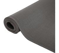 HynJGih Alfombrilla de Drenaje for áreas húmedas, Alfombrilla Antideslizante de PVC for baño, Garaje, baño, Piscina y Cocina(Grigio,120X300cm)