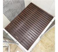 HynJGih Alfombrilla de Madera for Ducha y baño, Almohadilla Antideslizante for pies, Tablero de Drenaje, Alfombrilla for Pedal de Suelo for Puerta, tamaño Personalizado(80x90cm)