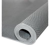 HynJGih Alfombrillas comerciales for áreas húmedas, Alfombrilla de PVC Antideslizante con Drenaje, Alfombrilla Hueca for Puerta de baño for Piscinas Interiores y Exteriores(Grigio,120cmX300cm)