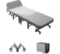 HynJGih Cama Plegable con colchón Ajustable for Adultos. Se Puede Usar como sofá Cama Individual for el Dormitorio, el hogar y la Oficina.(190 * 60CM)