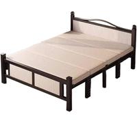 HynJGih Cama Plegable con colchón for Adultos, tamaño Queen, Ahorra Espacio y soporta Bien la Carga. Cama Plegable con colchón.(Nero,200 * 150CM)