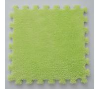 HynJGih Cojín Cuadrado de Espuma de Felpa for Suelo, cojín de Suelo Cuadrado Entrelazado Lavable, Alfombra de retales de Espuma Antideslizante(Green,20pcs)