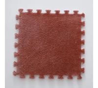 HynJGih Cojín de Suelo Cuadrado de Espuma de Felpa, Lavable, cojín de Suelo Cuadrado Entrelazado, alfombras de área de Rompecabezas de Felpa Suave(Light Red,18pcs)