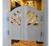 HynJGih Decoración de escalera for sala de estar, puertas de media cintura con partición abierta bidireccional de madera, tamaños personalizados, colores disponibles(W120xH90cm)