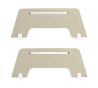 HynJGih Divisor de privacidad for Escritorio, 2 Paneles divisorios insonorizados con reducción de Ruido y Patas de Apoyo for Mesa de Aula.(Bianco,60X30cm)