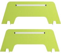 HynJGih Divisor de privacidad for Escritorio, 2 Paneles divisorios insonorizados con reducción de Ruido y Patas de Apoyo for Mesa de Aula.(Green,90x30cm)