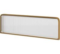 HynJGih Divisores de acero inoxidable for áreas de comedor Paneles divisorios de encimera translúcidos for restaurantes de oficina(Gold,30x100cm/11.81x39.37in)