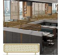 HynJGih Divisores for áreas de comedor, diseño de patrón hueco de metal, mampara de encimera for oficina, restaurante, hotel(B,30x100cm/11.81x39.37in)