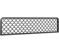 HynJGih Divisores for áreas de comedor, Panel de privacidad ahuecado for restaurante, Panel separador de mesa de comedor, valla baja(Nero,30x100cm)