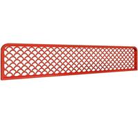 HynJGih Divisores for áreas de comedor, Panel de privacidad ahuecado for restaurante, Panel separador de mesa de comedor, valla baja(Rosso,50x80cm)