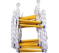 HynJGih Escalera de cuerda Escaleras de escape de incendios, Escalera de seguridad contra incendios de emergencia con ganchos, Escalera de escalada suave de nylon(5m)