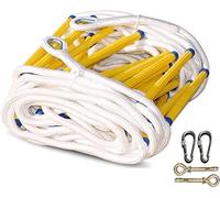 HynJGih Escalera de evacuación de incendios de cuerda de rescate antideslizante rápida for implementar reutilizable for trabajos de emergencia(12m)