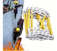 HynJGih Escalera De Seguridad Suave Con Ganchos for Interior O Exterior,Escalera De Cuerda Escaleras De Escape De Incendios(25m)