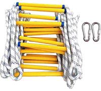 HynJGih Escaleras de escape de nailon, escalera de seguridad con ganchos, for niños/niños y adultos, escape de ventana y balcón(18m)