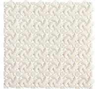 HynJGih Estera Antideslizante de Drenaje, Estera de retales for baño DIY, Alfombra for área húmeda, Estera Calada for el Piso(Bianco,6pcs)