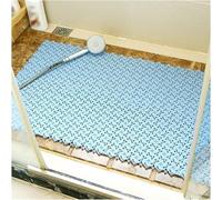 HynJGih Estera Antideslizante de Drenaje, Estera de retales for baño DIY, Alfombra for área húmeda, Estera Calada for el Piso(BLU,20pcs)