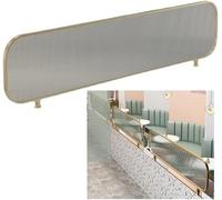 HynJGih Mampara divisoria de Escritorio, mampara de Comedor, barandilla de Acero Inoxidable for terraza(120x35cm)