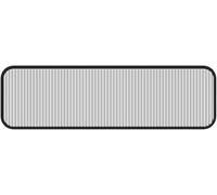 HynJGih Mampara divisoria de hierro for comedores, mampara divisoria de escritorio translúcida for espacios de trabajo, oficinas y restaurantes(Nero,20x140cm/7.87x55.11in)