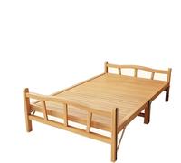 HynJGih Marco de Cama Plegable sin colchón Hecho de bambú Estable y Resistente for la Siesta en la Oficina en casa Que Ahorra Espacio Cama Plegable(190 * 80 * 30cm)