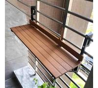 HynJGih Media Mesa Colgante, Mesa de Bar de balcón for barandillas, Mesa Auxiliar Plegable montada en la Pared, tableros de Mesa Colgantes Ajustables(120 * 25cm)