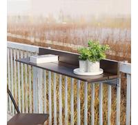 HynJGih Mesa auxiliar para exteriores, mesa de balcón, estante flotante, mesa de bar plegable, mesa de bar colgante con altura regulable (80 x 37 cm)