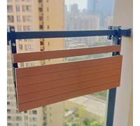 HynJGih Mesa Auxiliar Plegable con barandilla, Muebles de jardín al Aire Libre, Mesa de Bar con balcón con barandilla