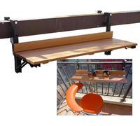 HynJGih Mesa Colgante con barandilla for balcón, Mesa Auxiliar Plegable fácil de Montar en la Pared, Mesa Plegable Multifuncional for Ordenador