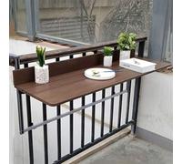 HynJGih Mesa Colgante de barandilla Plegable Creativa for Exteriores, Mesa de Bar con alféizar de Ventana de barandilla Plegable montada en la Pared(100x37cm)