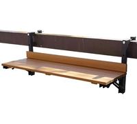 HynJGih Mesa de Bar al Aire Libre,Mesa Auxiliar de Patio Plegable for barandilla,Mesa montada en la Pared,Mesa de computadora Plegable Que Ahorra Espacio(Bianco)