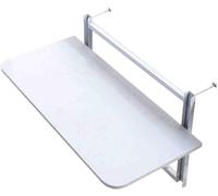 HynJGih Mesa de Bar for balcón for barandilla, Media Mesa Colgante, Mesa con barandilla Plegable de mármol, Mesa Auxiliar montada en la Pared(White Stand,120 * 35cm)