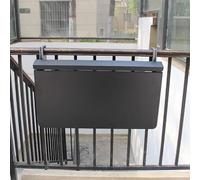 HynJGih Mesa de Bar for balcón for barandilla, Mesa de Pared Plegable for Exteriores, Mesa de jardín Ajustable for terraza, Mesa Auxiliar for Exteriores(Bianco,120 * 40cm/47.2 * 15.7in)