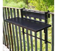 HynJGih Mesa de comedor plegable, mesa auxiliar exterior de pared, mesa de ordenador plegable regulable en altura, plegable y colgante (negro, 80 x 30 cm, 31,4 x 11,8 pulgadas)