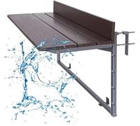 HynJGih Mesa Plegable for terraza jardín,Mesa Colgante for barandilla de balcón,Mesa de balcón Interior al Aire Libre(60x37cm)