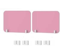 HynJGih Panel Divisor de privacidad for Escritorio (2 Unidades), partición acústica Que Reduce el Ruido, Las distracciones visuales y los exámenes for Estudiantes en la Oficina.(Pink,40X30CM)