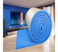 HynJGih Paneles acústicos autoadhesivos, paneles de espuma acústica for estudio, relleno de espuma anticolisión de gran resiliencia for grabación en la oficina(Blue-5cm,1x25m)