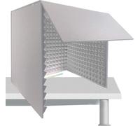 HynJGih Paneles de espuma insonorizados for cabinas vocales, 80 x 80 x 80 cm, paneles insonorizados for paredes, cabinas insonorizadas portátiles(Grigio)