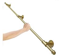 HynJGih Pasamanos for escaleras en Interiores y Exteriores, Barra de Seguridad, barandilla, pasamanos de Escalera montados en la Pared, Mango Dorado(80cm)