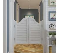 HynJGih Puerta abatible de entrada de cocina y balcón con barra de cierre automático, puerta de persiana de apertura bidireccional, color de tamaño personalizado(100x90cm)