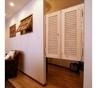 HynJGih Puerta abatible de madera del café interior, puerta abatible del café occidental del cuarto de baño de la cocina del pasillo, tamaño personalizado disponible(Original Wood,80x90cm(WxH))