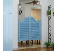 HynJGih Puerta de división del obturador del pino de la entrada de la cocina del balcón de la barra, puerta giratoria del café, color de encargo del tamaño disponible(70x90cm)