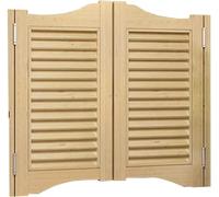 HynJGih Puerta divisoria interior, puerta abatible del pasillo de entrada de cafetería, puerta de la sala de cocina, puerta abatible de cierre automático de media cintura(Original Wood,80x90cm(WxH))