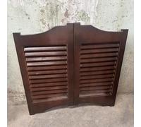 HynJGih Puerta giratoria de café vintage, puerta giratoria de cierre automático for barra de cocina interior, puerta abatible de madera, tamaño personalizado, Color disponible(110x90cm(WxH))