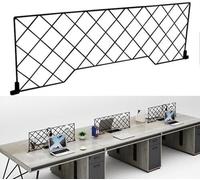 HynJGih Separador de privacidad de Escritorio, Separador de Escritorio de Hierro, Malla de Hierro, Resistente a la oxidación for Oficina, se Puede unir.