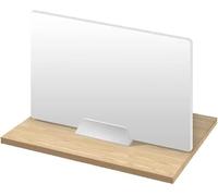 HynJGih Separador de privacidad for escritorios, Paneles de protección for aulas Interiores, Tablero Separador de acrílico Blanco(50x30cm)