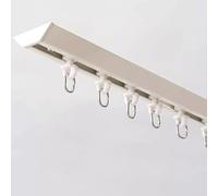 HynJGih Sistema de Juego de rieles for Cortinas Rectas de Alta Resistencia, rieles y Accesorios for Cortinas de Ventanas saledizas for literas y duchas(Bianco,3.5m/11.5ft)