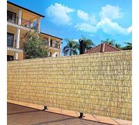 HynJGih Valla de junco, paneles de pantalla de valla de privacidad, cortinas de bambú para patio, pantallas de privacidad para balcón, rollos de valla de bambú (70 cm x 300 cm)